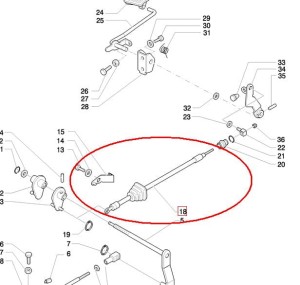 LINKA GAZU NOŻNEGO NEW HOLLAND CASE 47134192