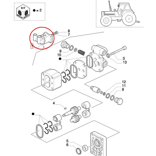 PerkozParts.pl - Pompa układu kierowniczego New Holland 5180273