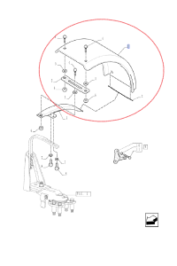 BŁOTNIK NEW HOLLAND CNH 87543531 - 420mm