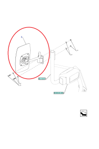 Luterko do ładowarki New Holland CNH 47512762 - 47392535 - 47800835