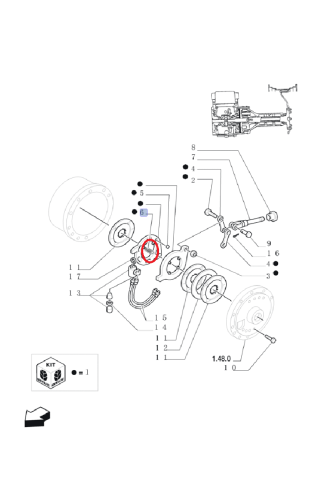Sprężyna New Holland CNH F0NN2N320AB - 81866505