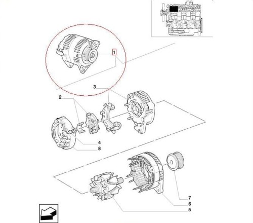 PerkozParts.pl - Alternator New Holland 82010243
