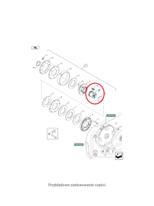 Piasta sprzęgła do prasy New Holland CNH 47598882