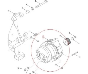 ALTERNATOR 150A NEW HOLLAND CASE 87452821