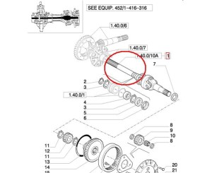 ŁĄCZNIK KRZYŻAKÓW PÓŁOSI NEW HOLLAND CASE STEYR 5191550 - 9967774 - 87361042