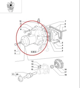 POMPA WODNA NEW HOLLAND CASE STEYR 504065104