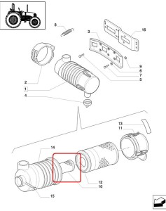 FILTR POWIETRZA WEWNĘTRZNY NEW HOLLAND CASE STEYR 87569533 - 1930590 - 47128156 - 47132346 - 47132347 - 87438246 - 132000190707 - 87418365 - 87682999