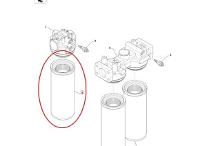 FILTR HYDRAULIKI NEW HOLLAND CASE 84196445 - 84189327