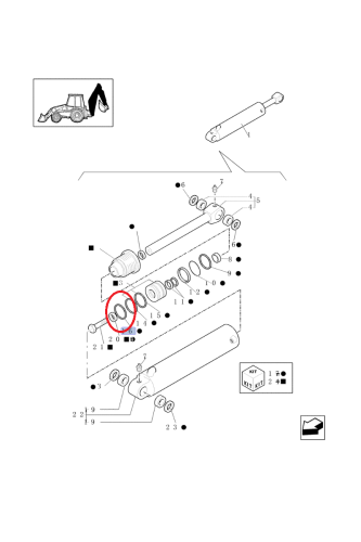 PerkozParts.pl - Pierścień tłokowy siłownika CASE CNH 85800823