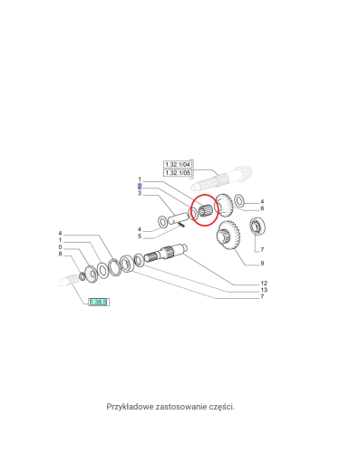 Łożysko przystawki New Holland CNH 5150365 - PerkozParts.pl