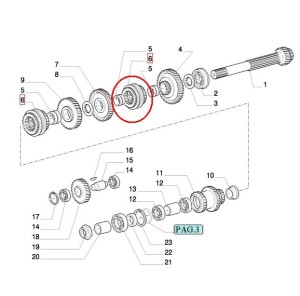 SYNCHRONIZATOR NEW HOLLAND CASE 5158933