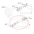 Wał napędu przedniej osi New Holland 87552420