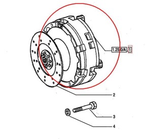 SPRZĘGŁO SILNIKA NEW HOLLAND CASE 5092792 - 5150646