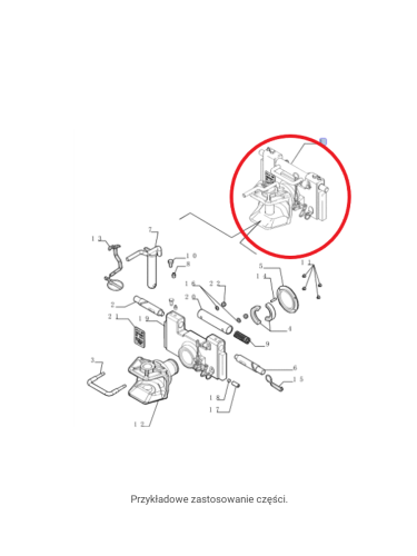 Zaczep kompletny do LM New Holland CNH 87556707 - PerkozParts.pl