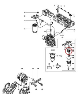 FILTR PALIWA (SEPARATOR) NEW HOLLAND 84515493 - 84497557 - 48145979
