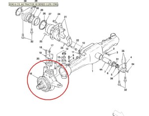 ZWROTNICA LEWA NEW HOLLAND CASE STEYR 5171554
