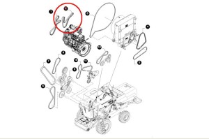 PAS KLIMATYZACJI NEW HOLLAND CASE 504145203 - 87486945 - 87463529