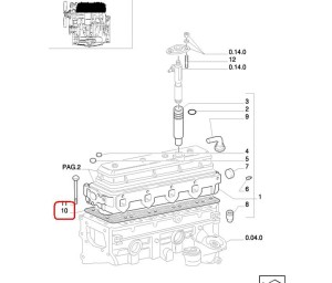 USZCZELKA GŁOWICY NEW HOLLAND CASE 98472008 - 1907833