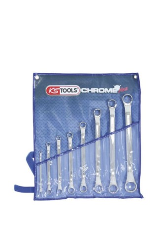 PerkozParts.pl - ZESTAW 8 KLUCZY OCZKOWYCH ZAGIĘTYCH KS TOOLS CHROME+
