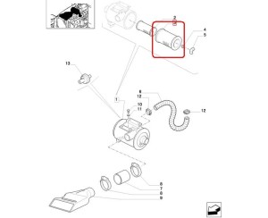 FILTR POWIETRZA ZEWNĘTRZNY NEW HOLLAND CASE 87394880 - 82034439 - 82008606