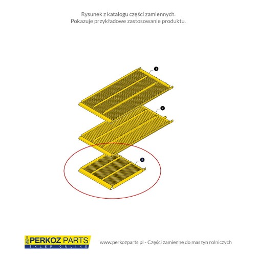 PerkozParts.pl - Sito dolne do kukurydzy New Holland TC 80395160