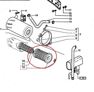FILTR POWIETRZA ZEWNĘTRZNY NEW HOLLAND CASE 87569578 - 1930536 - 87780710