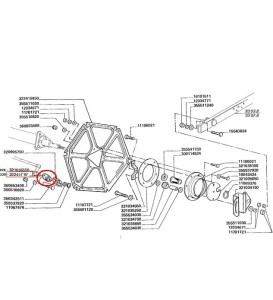 ŁOŻYSKO PLASTIKOWE TARCZY MOTOWIDEŁ 322416050
