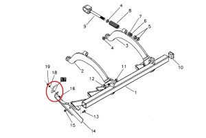 SKROBAK PLASTIKOWY WAŁU CRACKER MA8000077