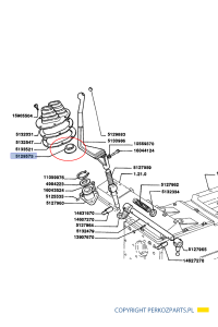 Uszczelka dźwigni New Holland CASE CNH 5129575