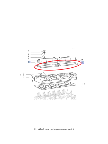 Uszczelka pokrywy zaworów New Holland CNH 8829321 - PerkozParts.pl
