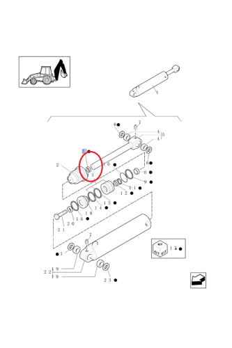 PerkozParts.pl - Uszczelka siłownika hydraulicznego CASE CNH 85800084