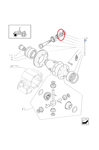 PerkozParts.pl - Nakrętka wieńcowa New Holland CNH 87289576 - 9975327