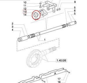 ŁOŻYSKO ZAWIESZENIA WAŁKA NAPĘDU NA PRZÓD NEW HOLLAND CASE 5174571