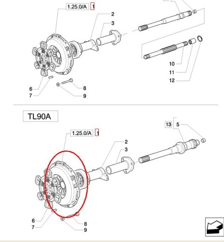 PerkozParts.pl - SPRZĘGŁO SILNIKA (POJEDYNCZE) NEW HOLLAND CASE 5189823 - 87575337