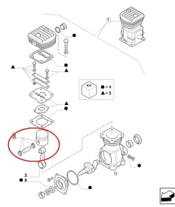 TŁOK DO SPRĘŻARKI POWIETRZA NEW HOLLAND CASE 47982987 -9969245 - 132000130717