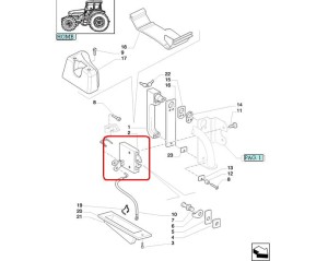 ZAMEK DRZWI PRAWY NEW HOLLAND CASE 82016379