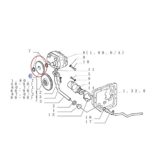 PerkozParts.pl - Koło zębate pompy hydraulicznej 5109223