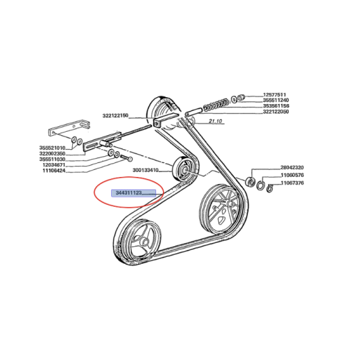 PerkozParts.pl - Pas podsiewacza 344311123